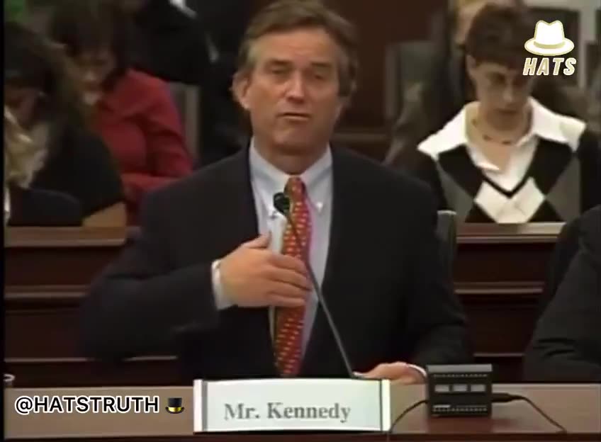 RFK Jr in 2008 testifying to Congress on the harmful effects of mercury