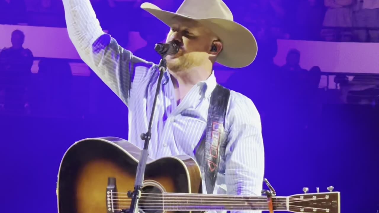 Cody Johnson was overcome with emotion and brought to tears