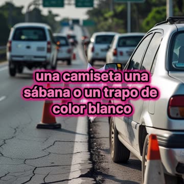 Qué implica que un chofer muestre un trapo blanco por la ventana.