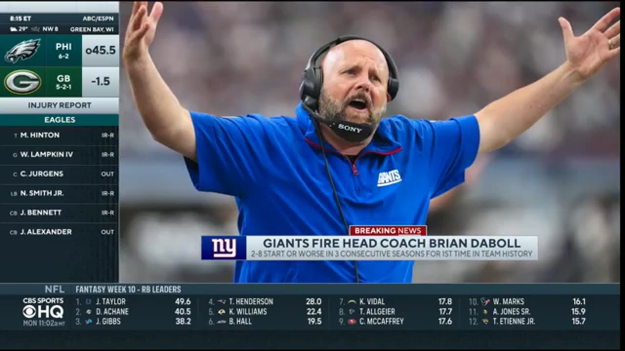 BREAKING NEWS: Giants fire Brian Daboll after lose to Bears