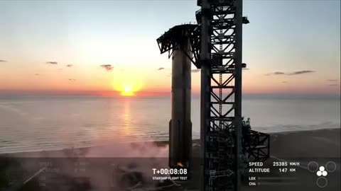 Blastoff! SpaceX Starship launches on 5th flight, nails 'chopsticks' booster catch!
