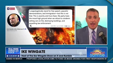 Ike Wingate on Real America's Voice - Democrats Blame Trump for LA Riots