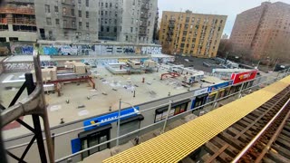 Train surfing in New York viaduct sections
