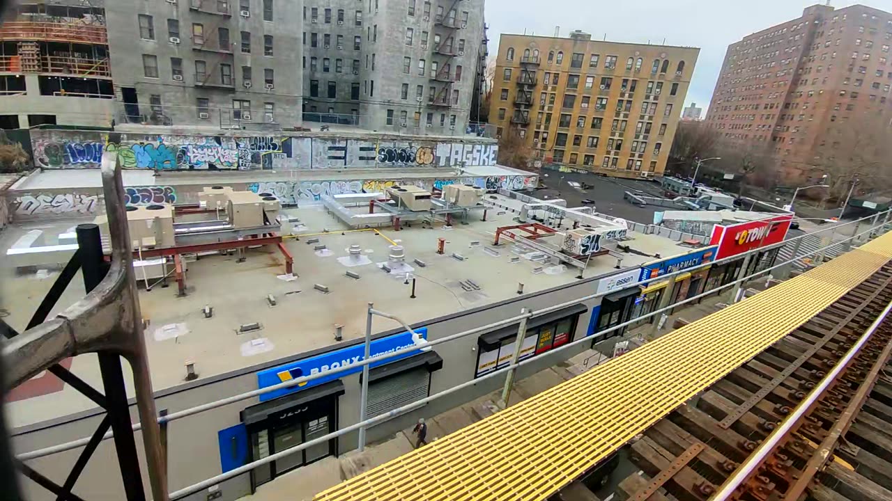 Train surfing in New York viaduct sections