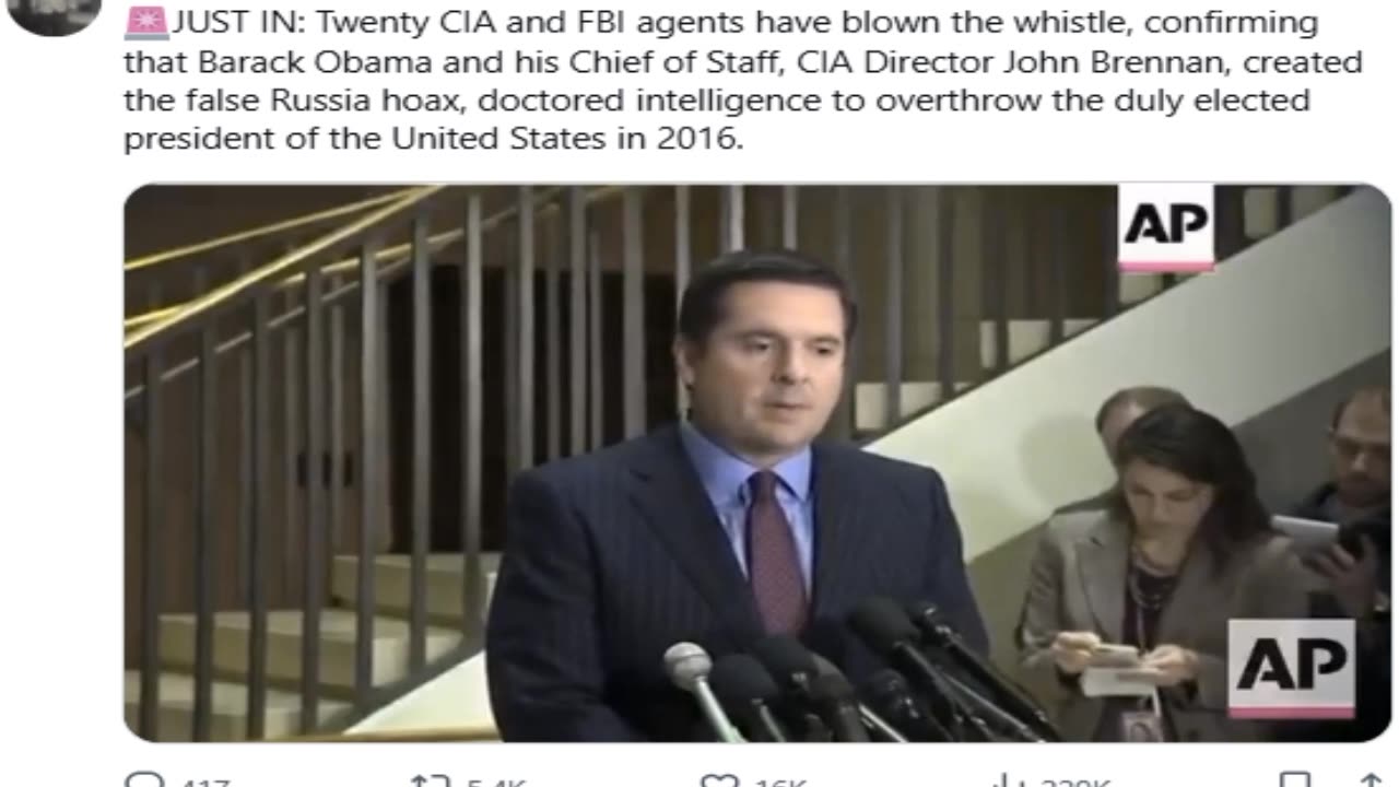 CIA and FBI agents confirm Barack Obama and CIA Director John Brennan created the Russia hoax