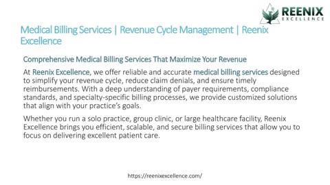 Medical Billing Services | Revenue Cycle Management | Reenix Excellence