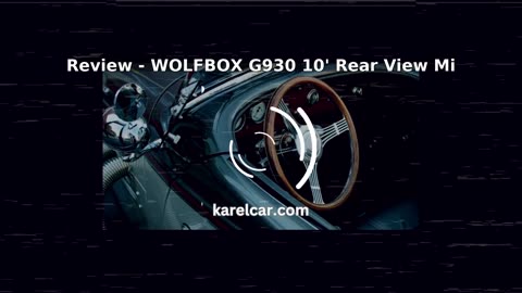 WOLFBOX G930 10'' Rear View Mirror Camera with 5.8GHz WiFi, 4K Dash Cam Front an