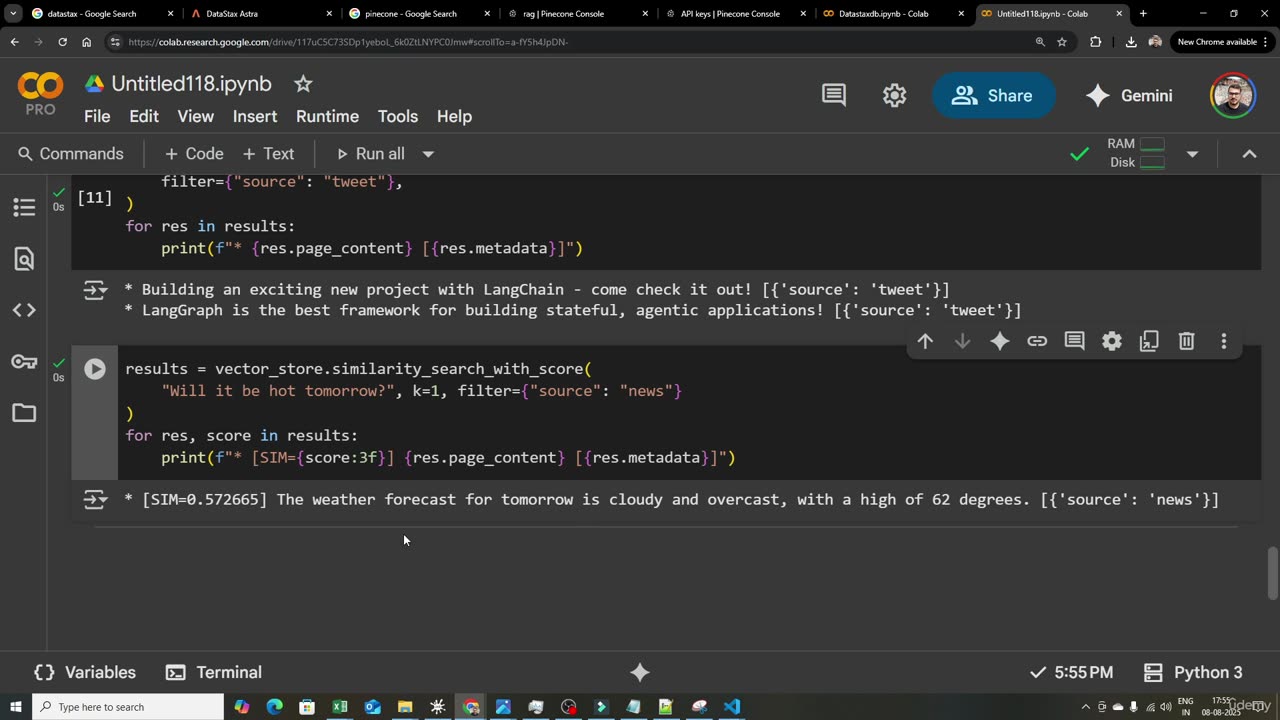 36KN - Working With PineCone VectorStore DB