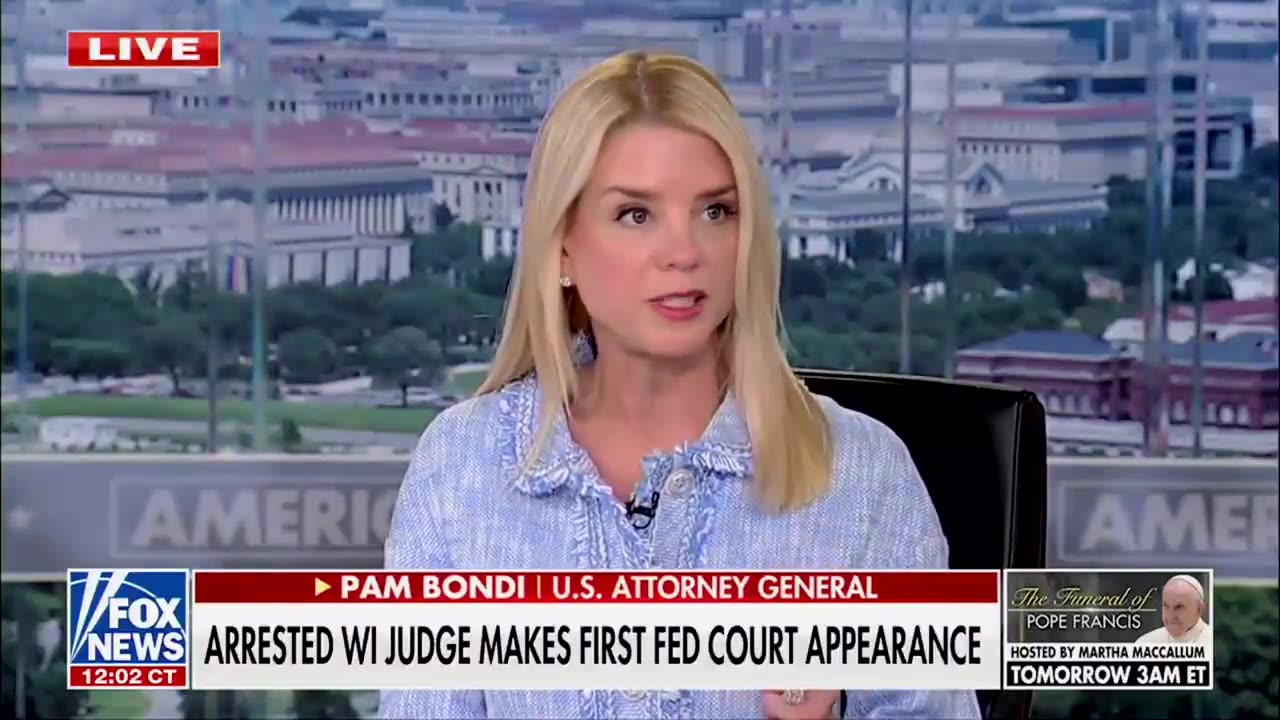 AG Pam Bondi describes shocking interference by Wisconsin judge in ICE arrest of violent illegal