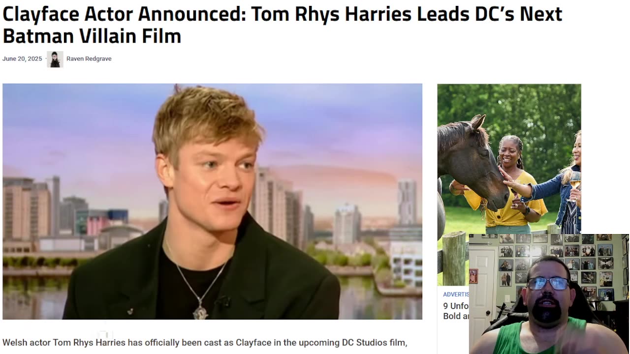 Tom Rhys Harries Has Been Cast As Clayface In Batman Movie Spinoff