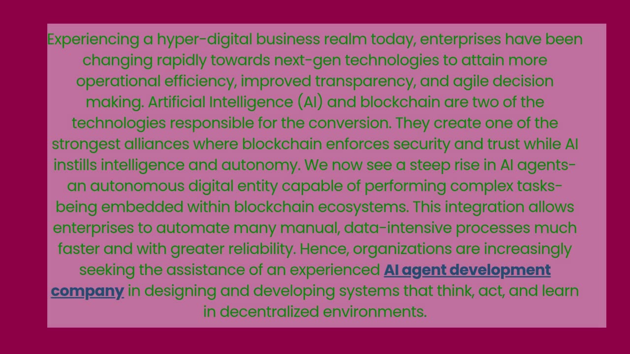 How Enterprises Are Using AI Agents in Blockchain-Based Automation