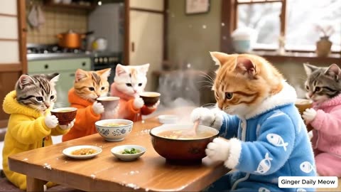 Mama Cat Had Urgent Work—So Ginger Kitten Was Sent to Stay With Grandma and Grandpa Cat