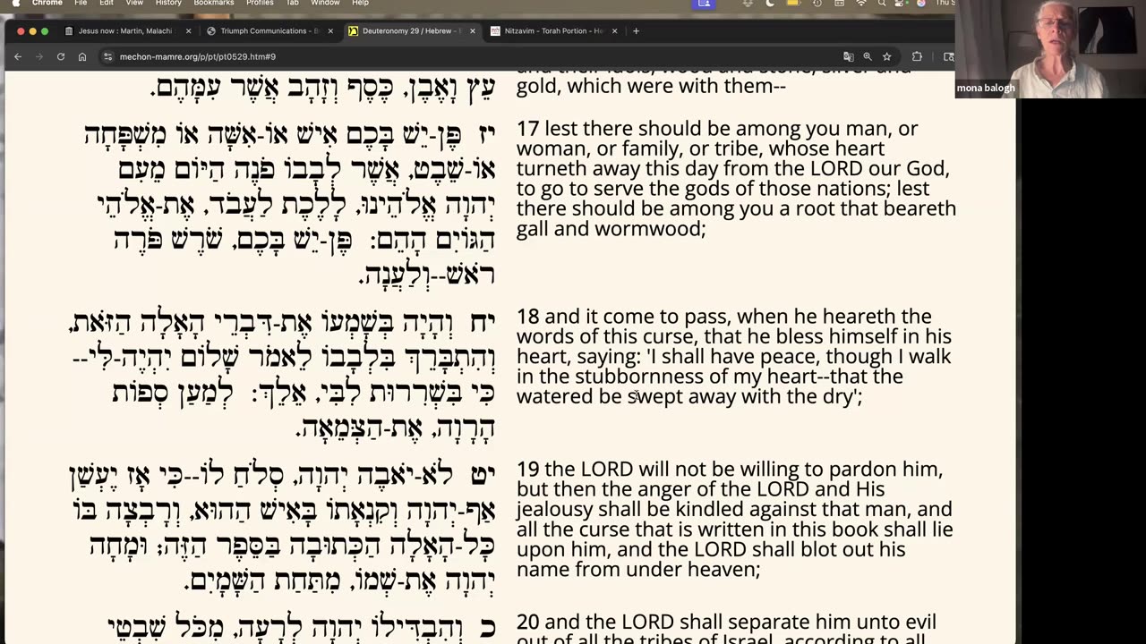 Parasha Nitzavim: Deuteronomy29:9-30:20
