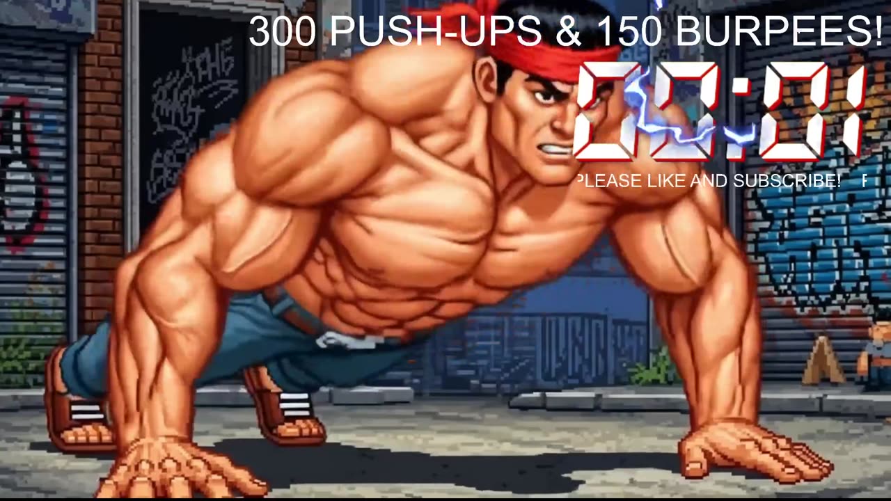 Everyday 300 push ups and 150 Burpees!