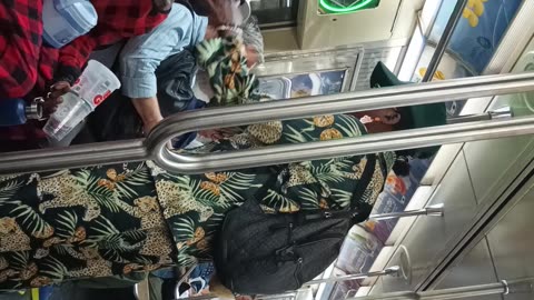 Black Fatigue on a NYC Train