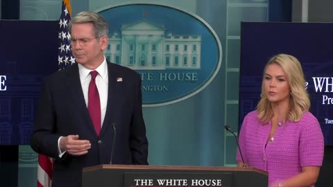 White House briefing with Press Secretary Karoline Leavitt, Treasury Secretary Scott Bessent - April 29, 2025
