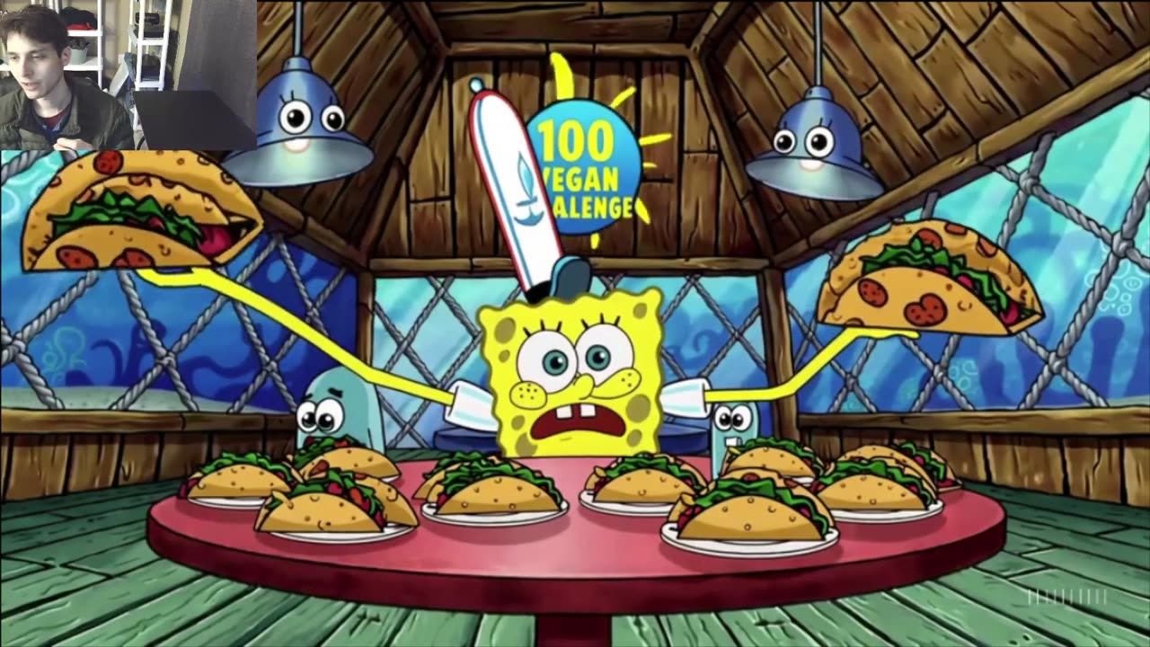 Outtake #3095 Of SpongeBob SquarePants Attempts The Taco Eating Challenge Fake Funny Parody Animated