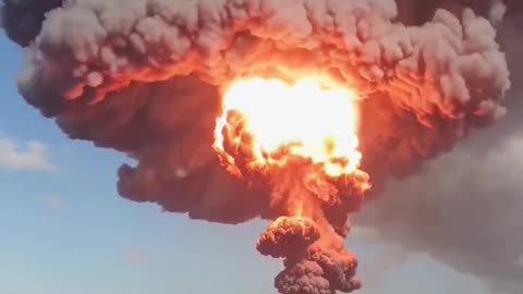 Volcano blast
