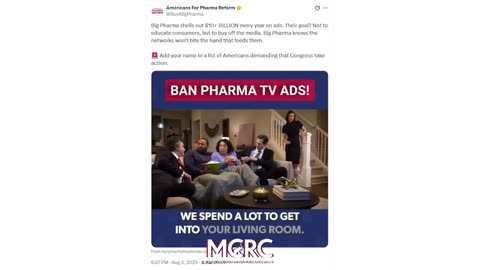 BAN PHARMA TV ADS!