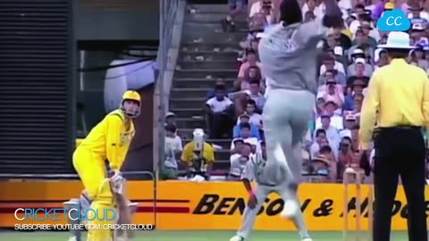Curtly Ambrose Slowest Ball to Ian HEaly