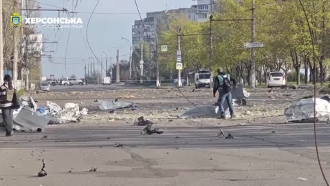 Enemy aircraft attacked the Central District of Kherson