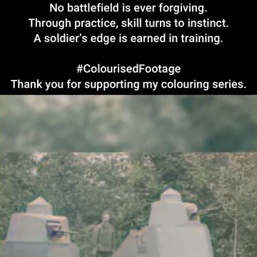 Unforgiving Ground Tanks Train for Battlefield Precision #ColourisedHistory