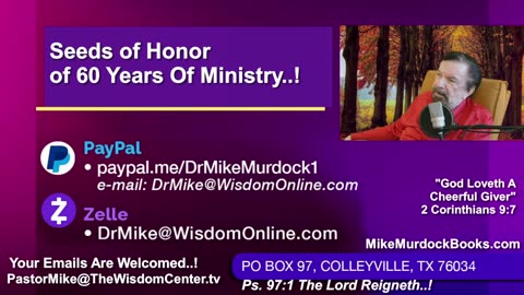 Fri Oct. 31 - Love Day With Mike Murdock..!!
