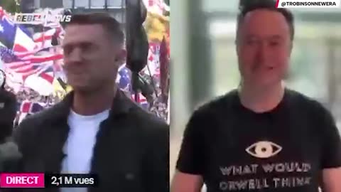 Massive Rally Unite the Kingdom in UK with Tommy Robinson and Elon Musk