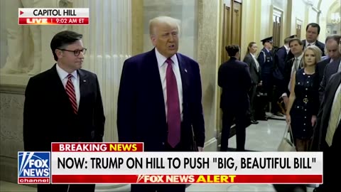 Trump says party is unified after meeting Republicans on Capitol Hill