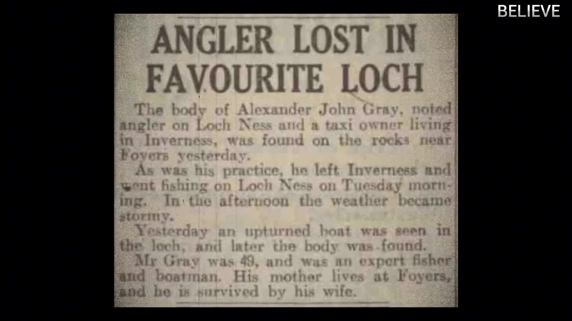Loch Ness Monster Victims-True Deaths & Disappearances?
