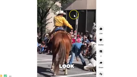 2025 Calgary Stampede Parade Horses Fall & Get In Trouble - Why?