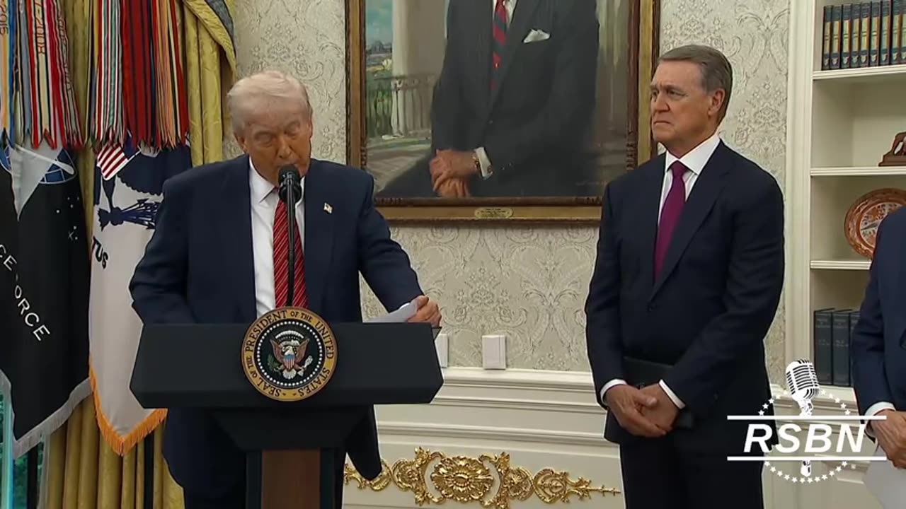 RSBN President Trump Swears in David Perdue as the ambassador to China...5-7-25