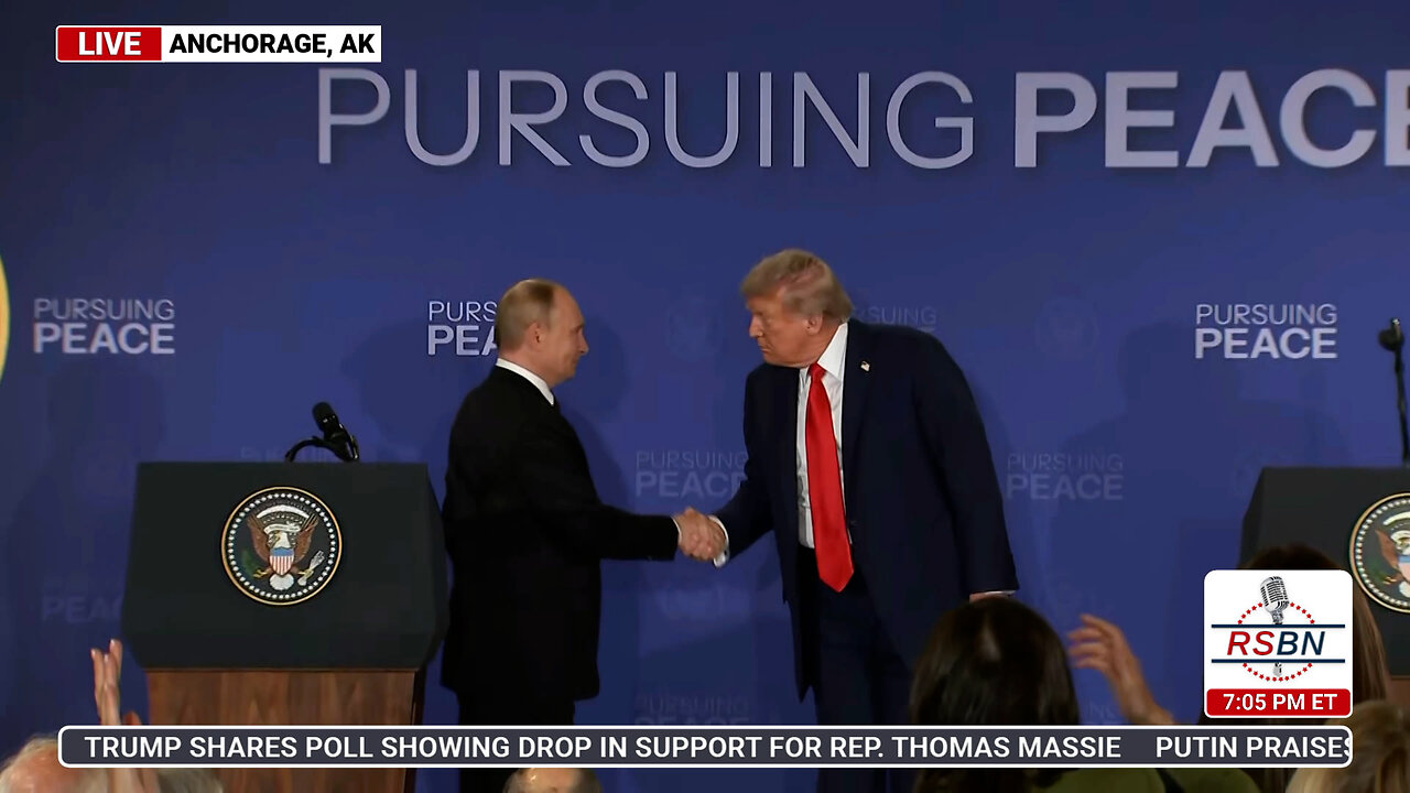 WATCH: President Trump Holds a Press Conference After Meeting with Putin in Alaska - 8/15/25