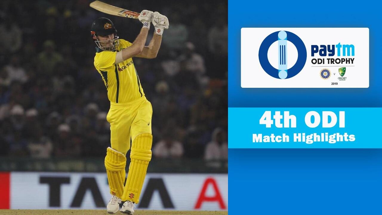 India vs Australia 4th ODI 2019 - Full Match Highlights