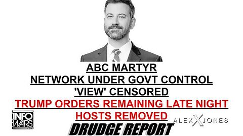 BREAKING: Why Jimmy Kimmel & Stephen Colbert Got Canceled After Celebrating Censorship Of Alex Jones