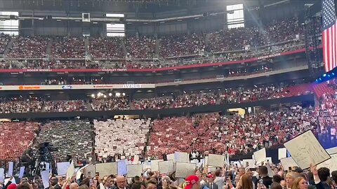 Charlie Kirk's memorial service in Arizona, USA.
