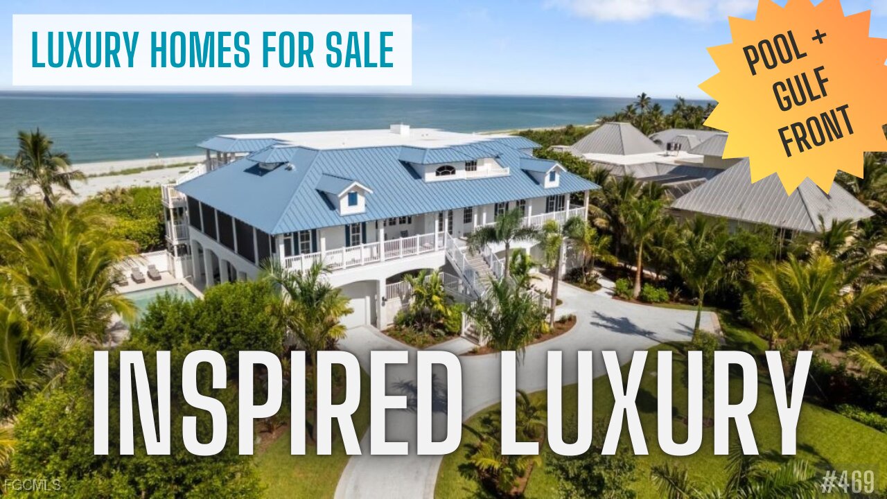 ISLAND HOME | BEACHFRONT with POOL | Captiva Island | Luxury Homes For Sale | Southwest Florida
