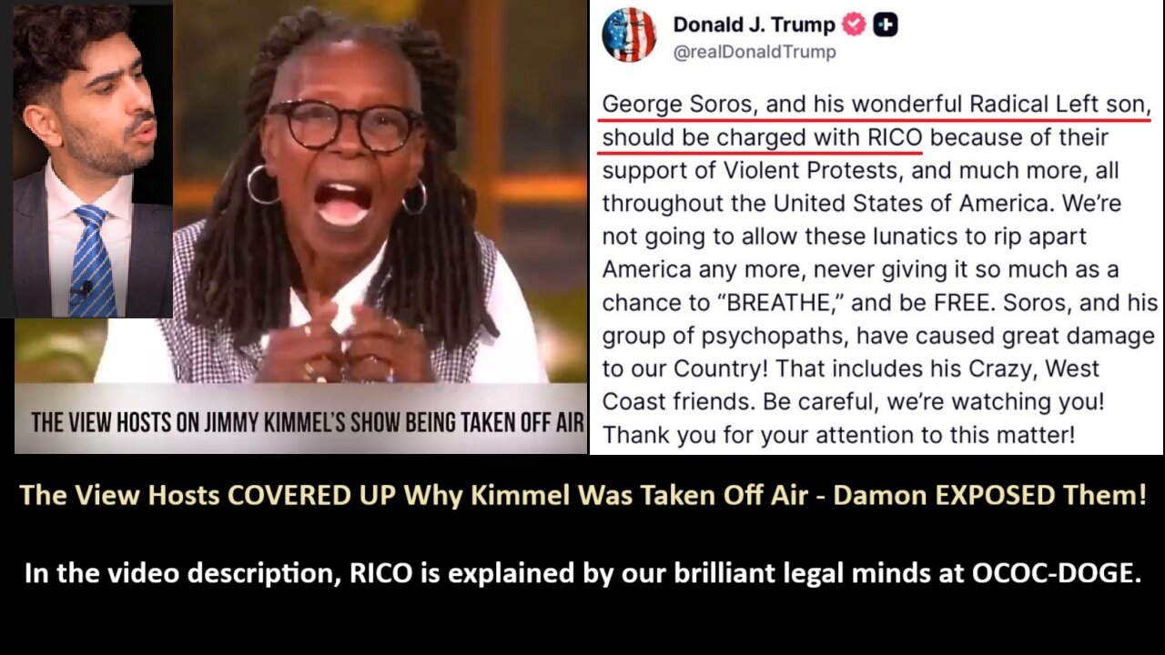 The View Hosts COVERED UP Why Kimmel Was Taken Off Air - Damon EXPOSED Them!