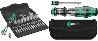 Wera 8100 SA 6 Zyklop Metric Ratchet Set + Kraftform Kompakt Screwdriver Set