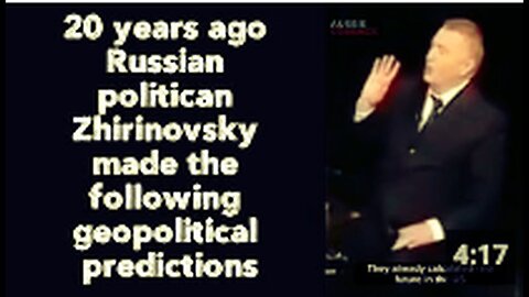 "Zhirinovsky's Geopolitical Predictions from 20 Years Ago: A Look Back"