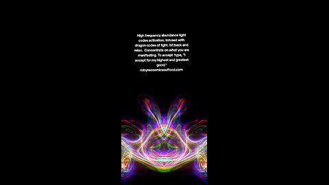 High frequency abundance dragon codes of light.