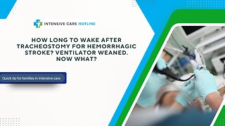 How Long to Wake After Tracheostomy for Hemorrhagic Stroke? Ventilator Weaned—Now What?