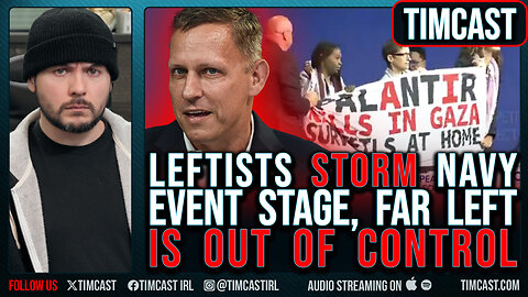 Pro Palestine Leftists STORM Navy Event, Protest Palantir & AI, Trump Big Beautiful Bill PROTECTS AI
