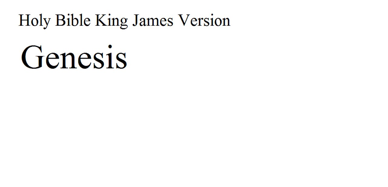 Genesis Chapter 4