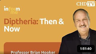 Diphtheria Presentation + Q&A Featuring Brian Hooker, Ph.D.