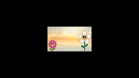 cartoon animation video story of two flowers