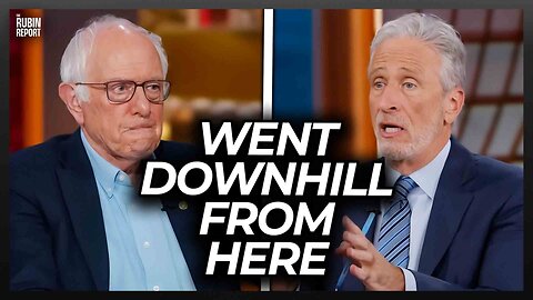 Watch Bernie’s Face as ‘Daily Show’s’ Jon Stewart Accidentally Insults Him