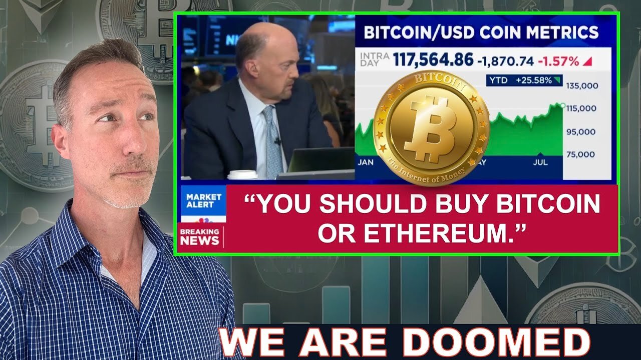 Bad News: Cramer Says Buy Bitcoin & Eth. Never Give Up: EOS & Banks. Trump Kills IRS.