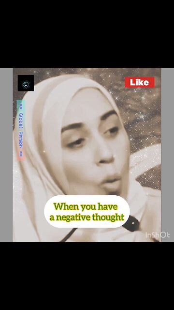 Thinking negatively is like having a robbery lurking in your head