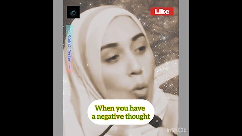 Thinking negatively is like having a robbery lurking in your head